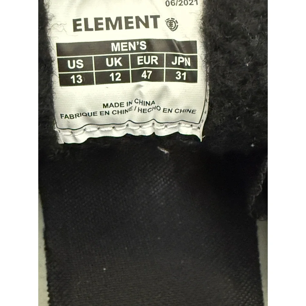 Element Men's Brown Suede Chukkas Fleece Lined Mid‎ Top Sneakers Size 13